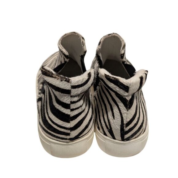 Coconuts Matisse Women's Harlan Zebra Slip-On Sneakers Size 10 Leather Calf Hair - Picture 4 of 9